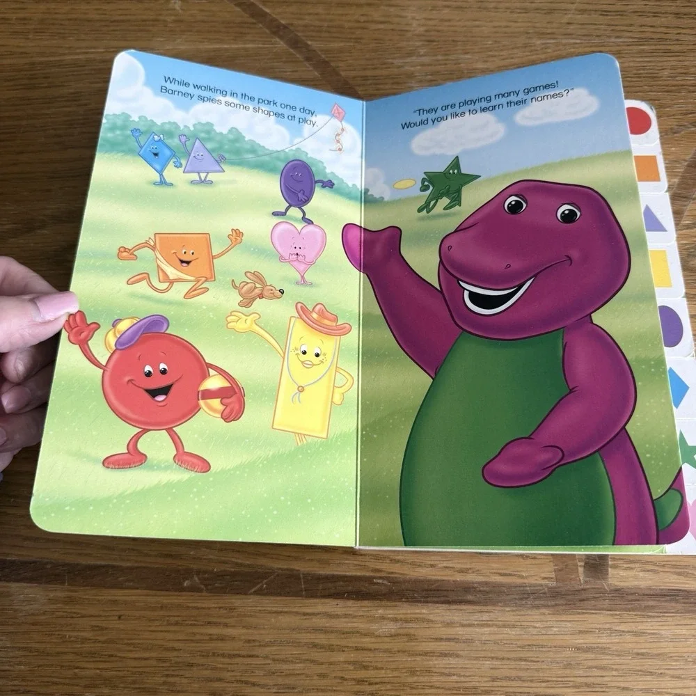 Vintage Barney's Book Of Shapes‎ Board Book Mark Bernthal 1998